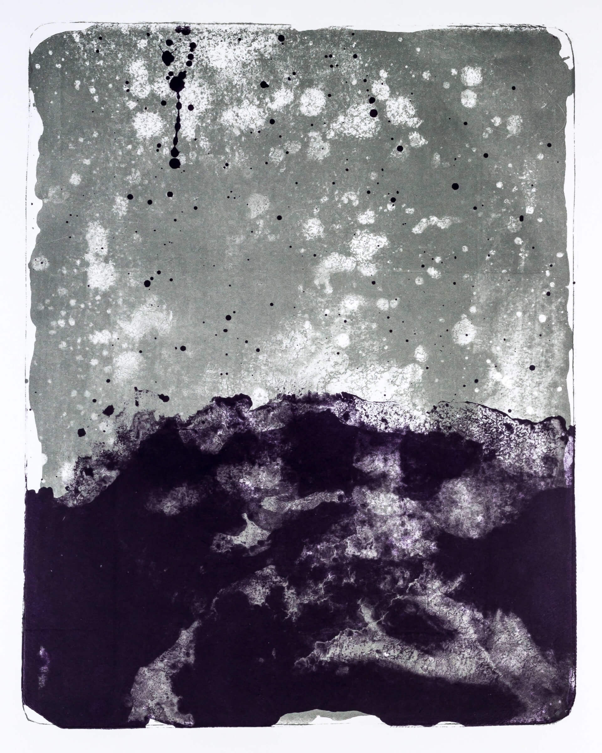 Katharina Albers, Wald X-XIV, 2015, Farblithographie, Unikat, 50×40 cm