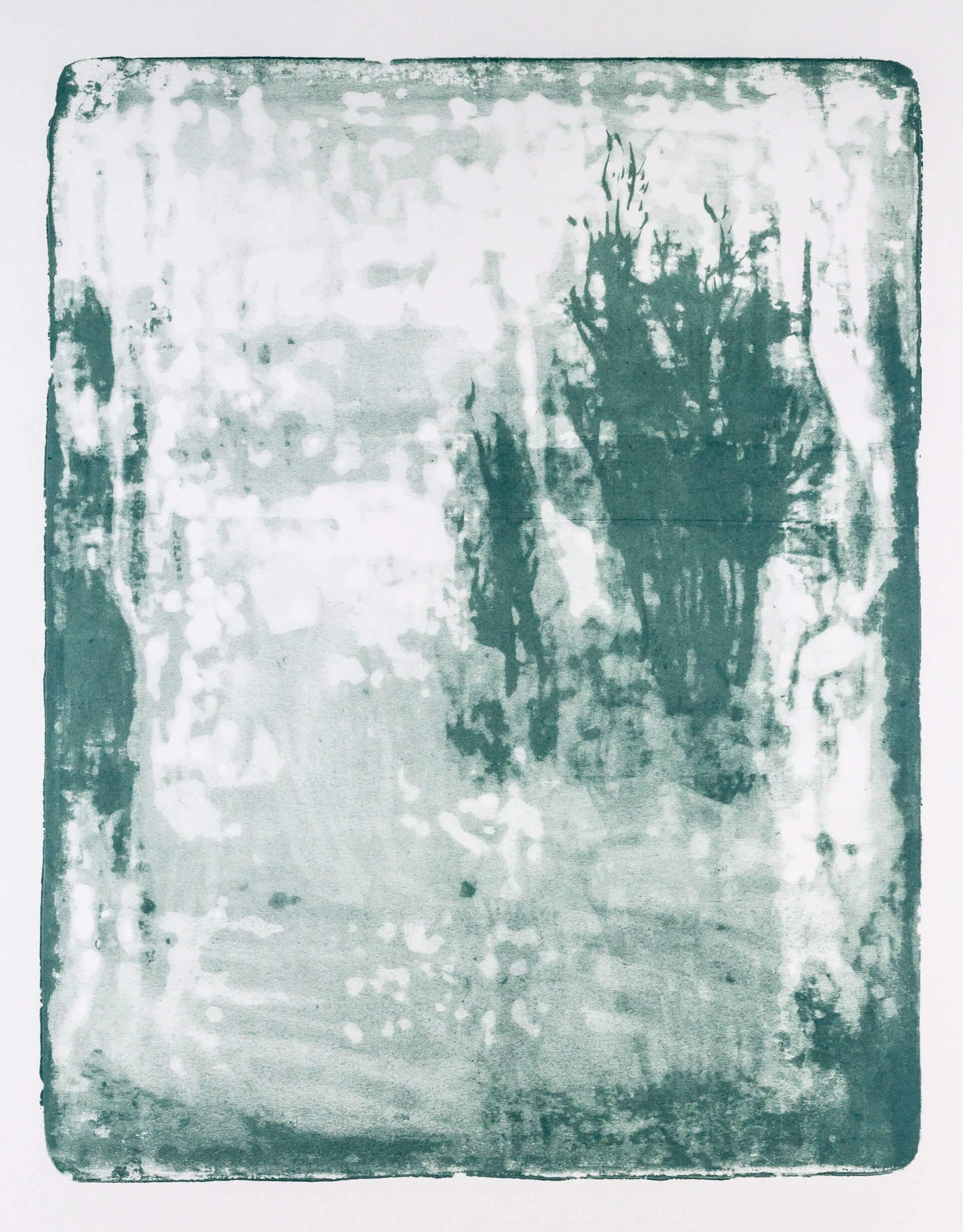 Katharina Albers, Wald X-XXI, 2015, Farblithographie, Unikat, 50×40 cm